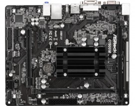 Intel Quad-Core Processor J1900 + Micro ATX Motherboard
Design com Capacitores Solidos
Suporta memria DDR3/DDR3L 1333 Long slots DIMM
1 PCIe 2.0 x16, 2 PCIe 2.0 x1
Opes de Sada de Vdeo : D-Sub, DVI-D, HDMI
Grficos Intel de 7 gerao (Gen 7), DirectX 11.0, Pixel Shader 5.0
1 x Conector de Porta de Impressora, 1 x conector para COM
1 x USB 3.1 Gen1, 6 x USB 2.0 (3 frontais, 3 traseiras), 2 x SATA2
Realtek Gigabit LAN
udio HD 5.1 Canais (Codec de udio Realtek ALC662)
Suporta ASRock Full Spike Protection, A-Tuning, XFast LAN, XFast RAM, USB Key