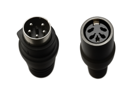 Adaptador Para Teclado  Conectores - 6pin Mini Din Macho X 5pin Din F�mea