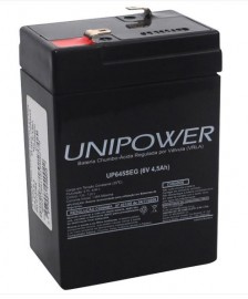 Bateria 6V - 4,5AH UP645 - F187 Unipower