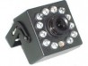 Micro Cmera Digital Color 520TVL 1/3 c/ Infra 12 leds 3,6mm Placidostore