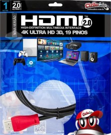Cabo HDMI 2.0 Premium Ultra HD 4K 3D 1 Metro