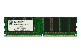 Memoria 1GB DDR 400MHz PC3200 Kingston